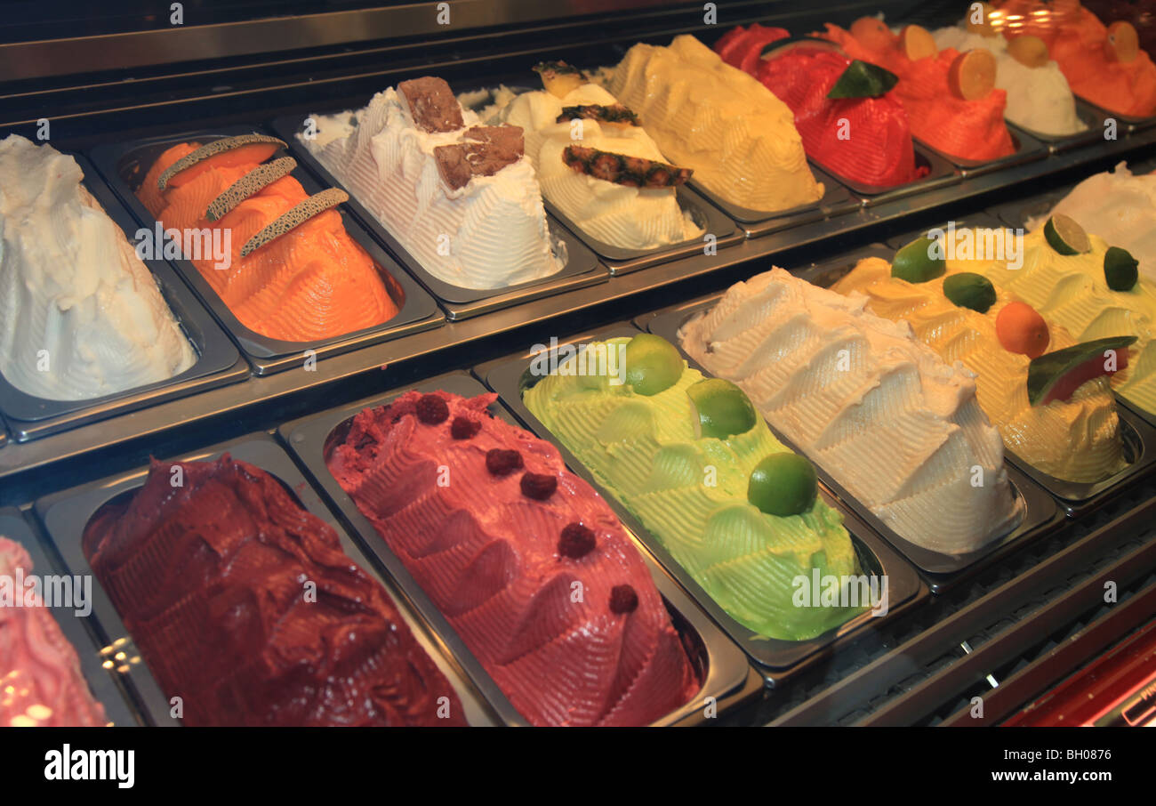 Ice Cream on Sale Stock Photo Alamy