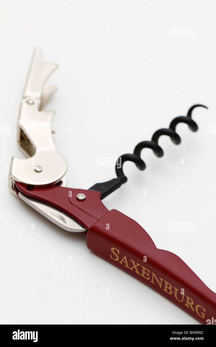 Corkscrew of Sexenburg Wine Factory in South Africa. Isolated on white  (cut-out Stock Photo - Alamy