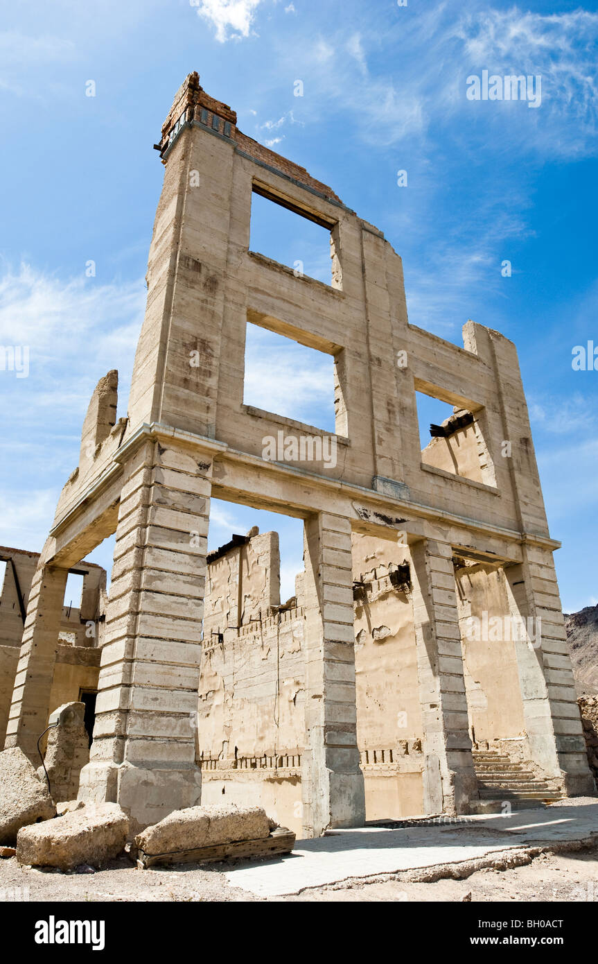 The ghost town of Rhyolite, Nevada, near Death Valley. Stock Photo