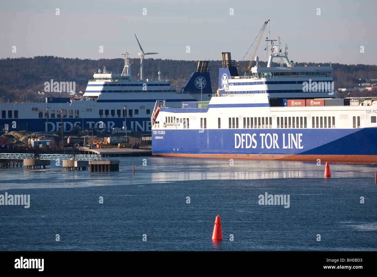 Port of Gothenburg. Stock Photo