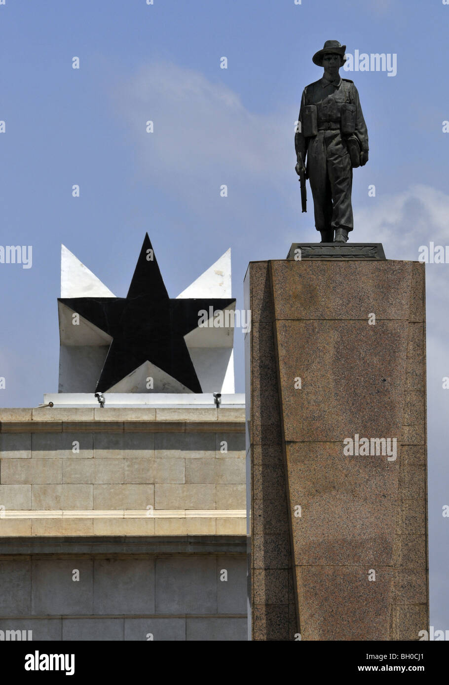 Statue in Ghana capital Stock Photo