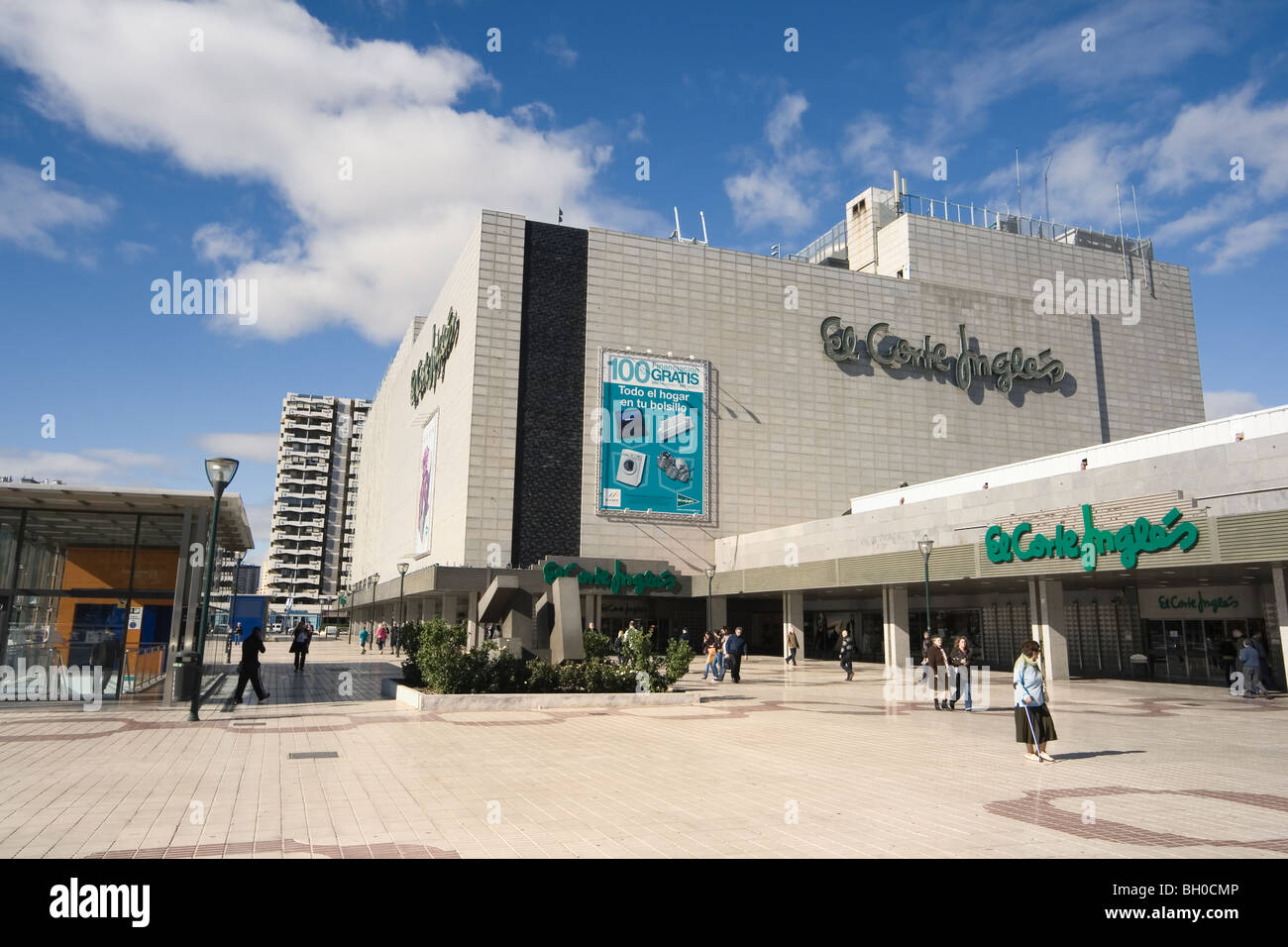 El Corte Ingles department store Malaga,Costa del Sol, Spain. Stock Photo
