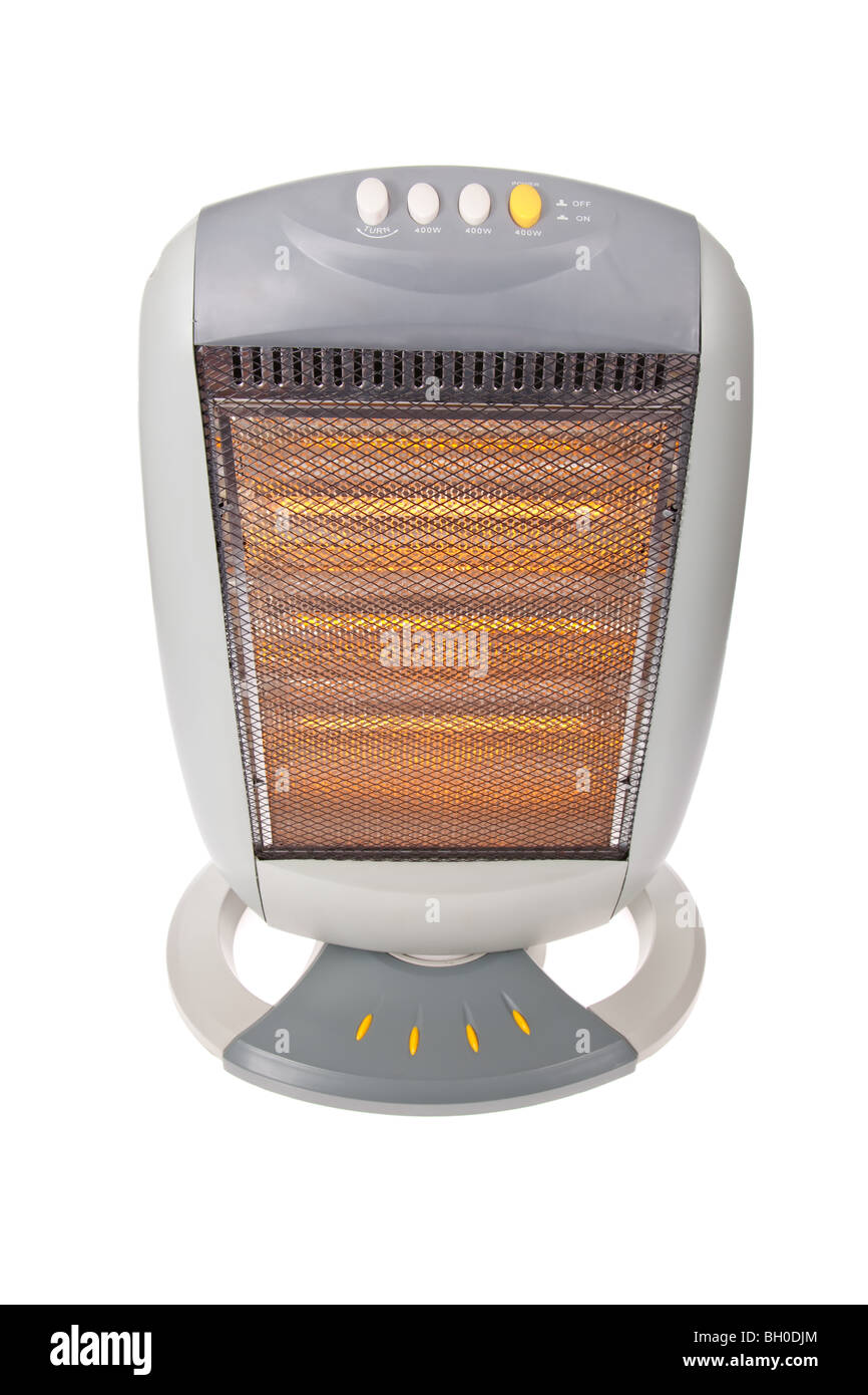 Halogen heater isolated on a white background Stock Photo