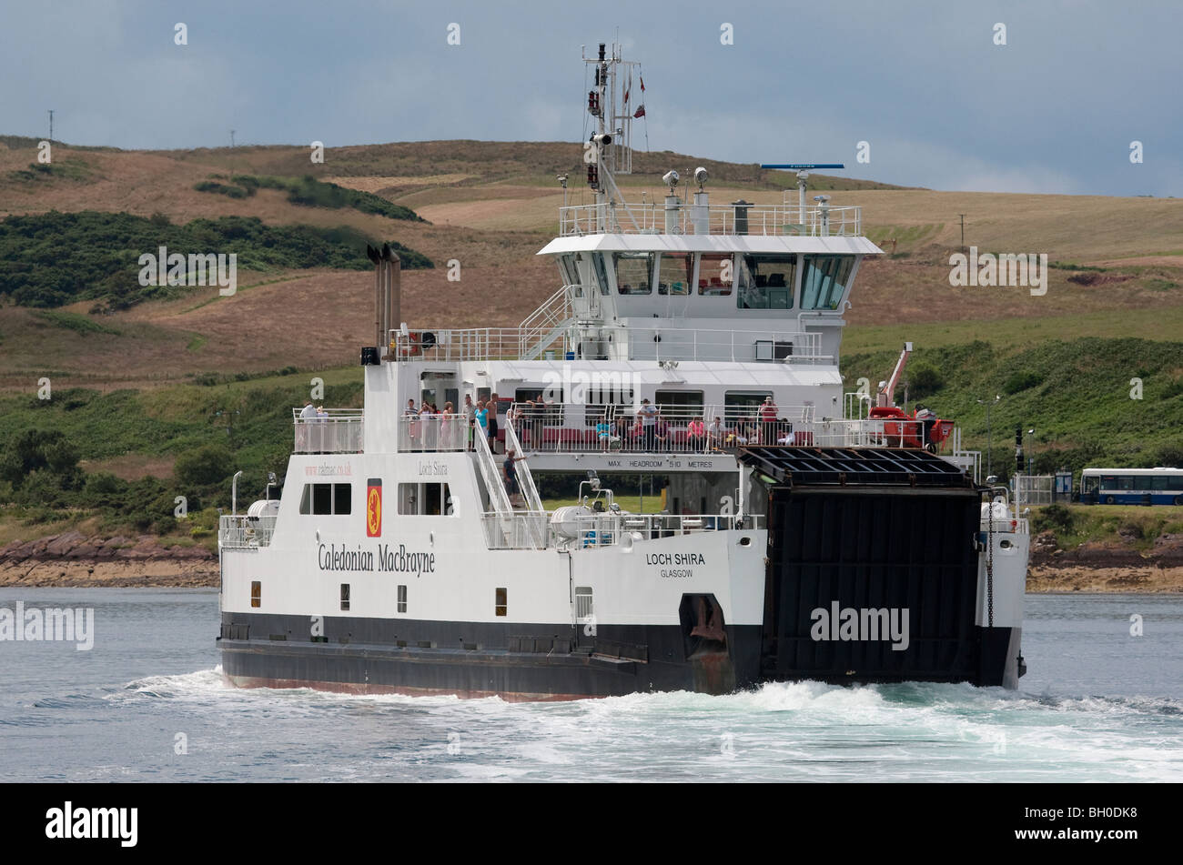 The CALMAC ferry Loch Shira. Stock Photo