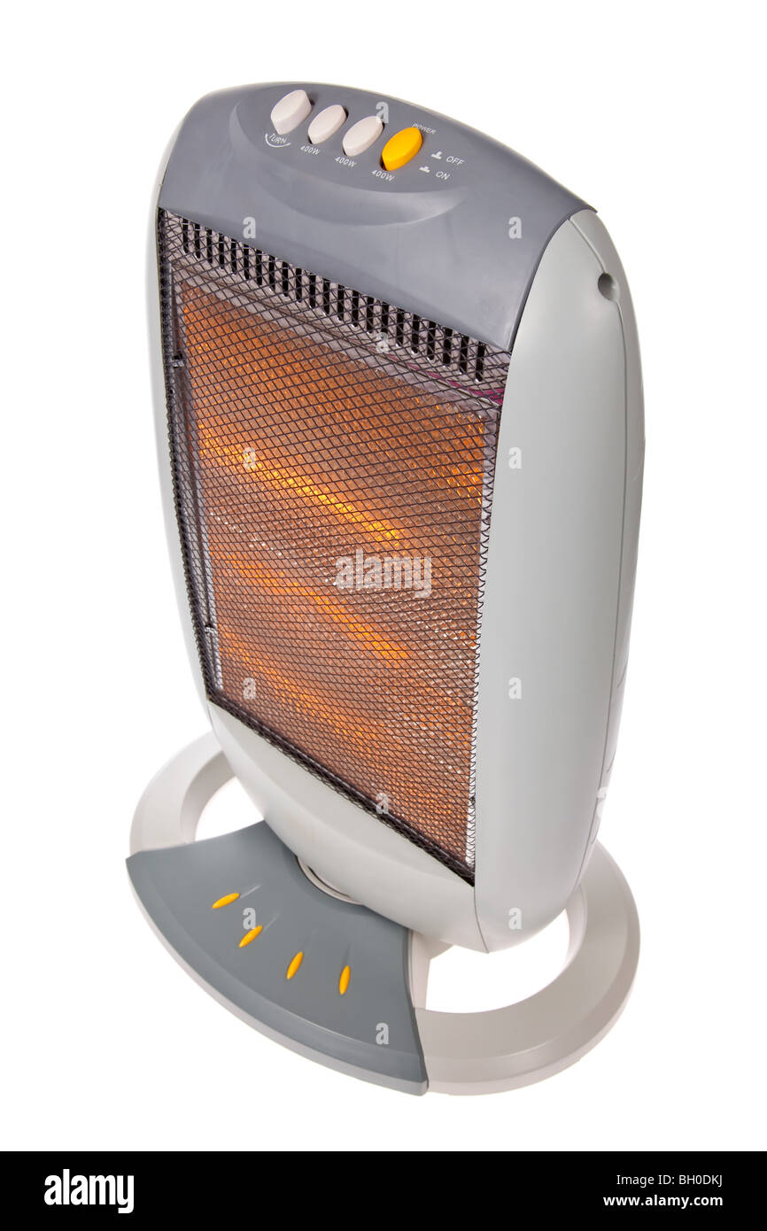 Halogen heater isolated on a white background Stock Photo