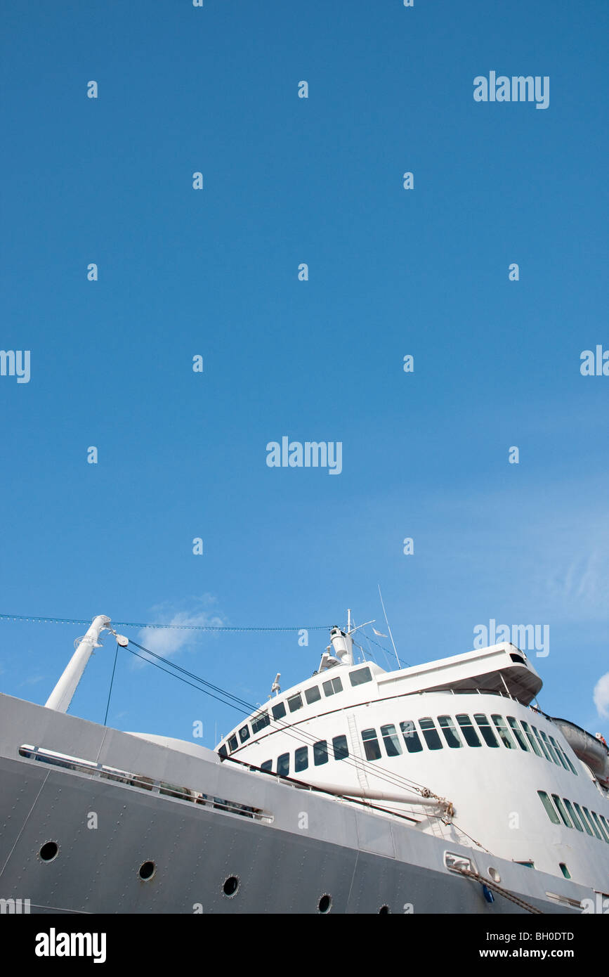 A classic passenger liner. Stock Photo
