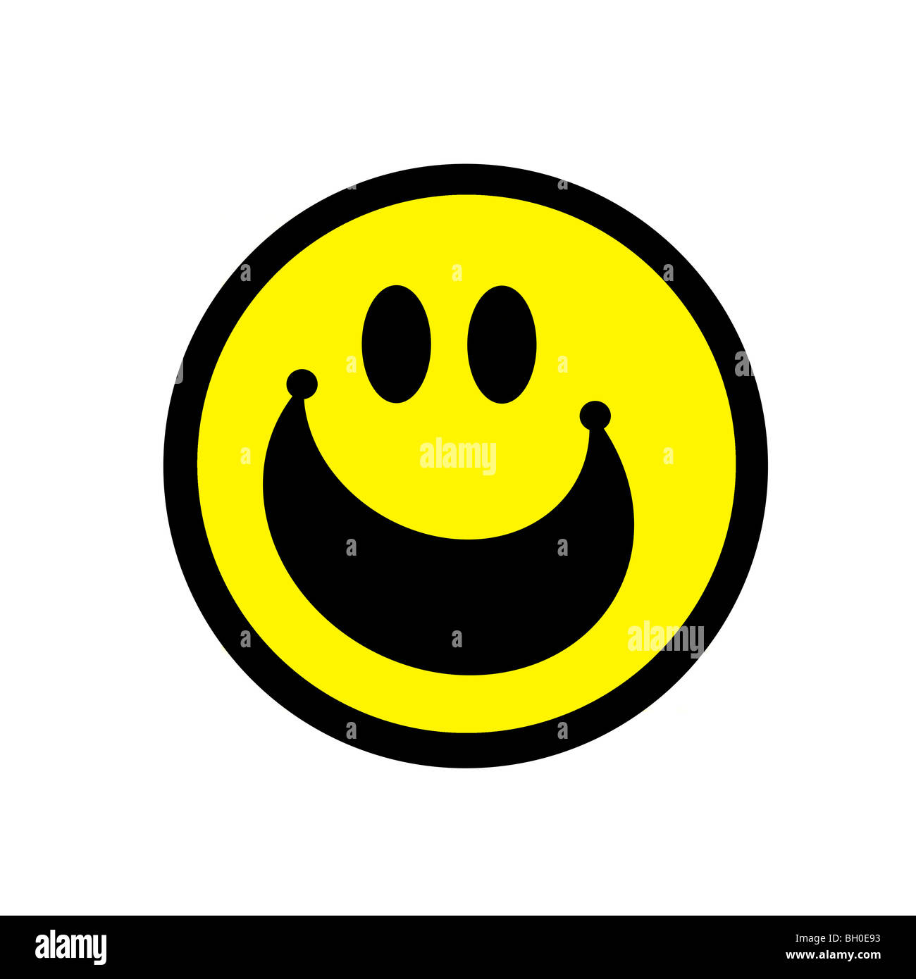 Yellow Smiley face Stock Photo