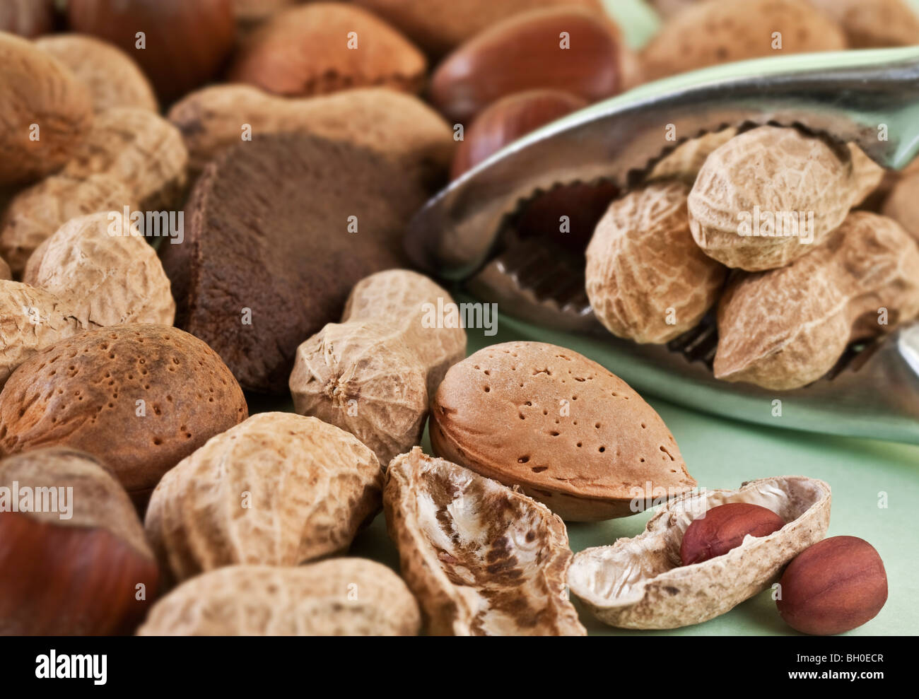 Mixed nuts nutcracker filled peanuts hires stock photography and