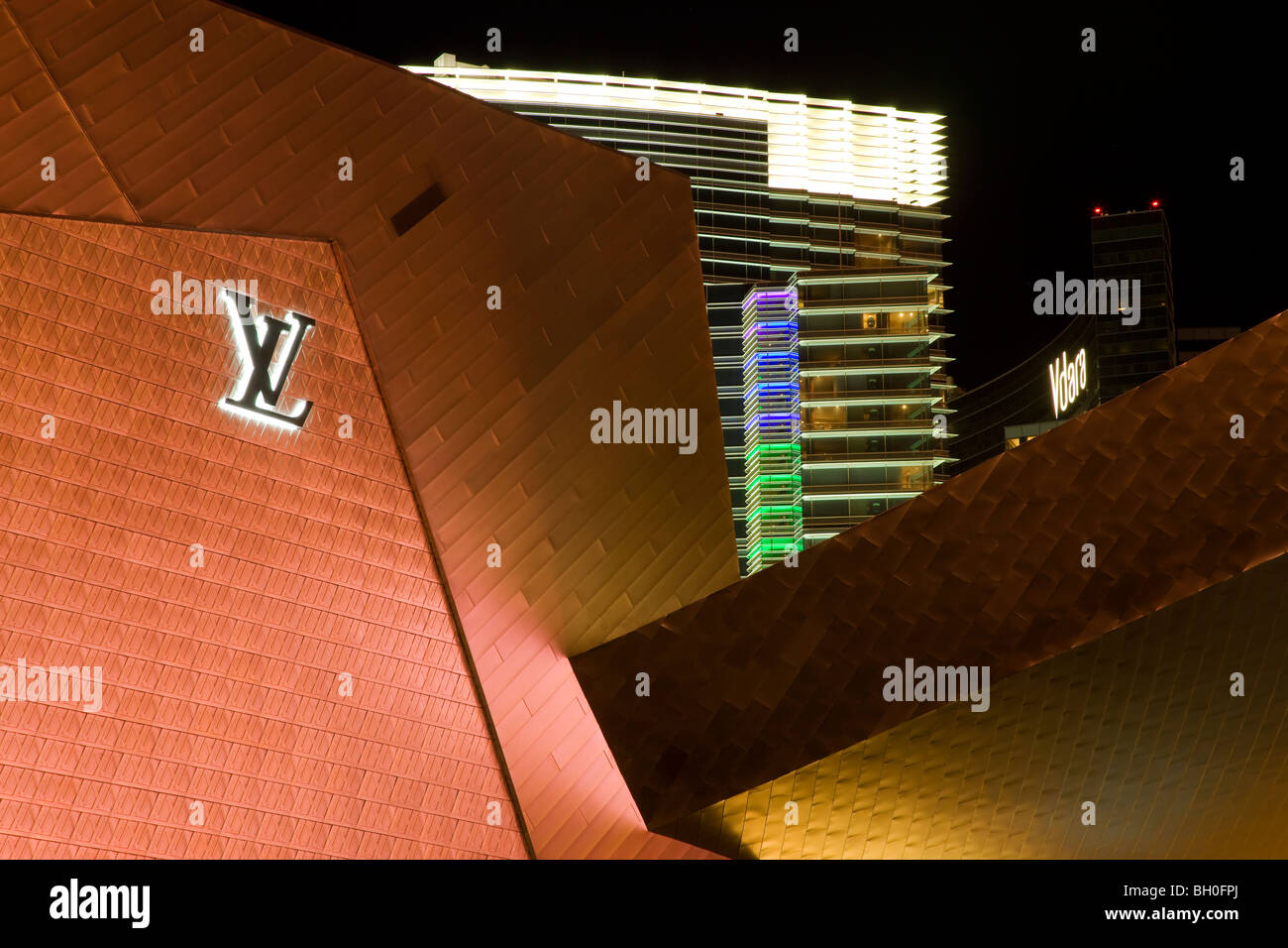 Louis Vuitton store at the City Center, Las Vegas, Nevada. Stock Photo