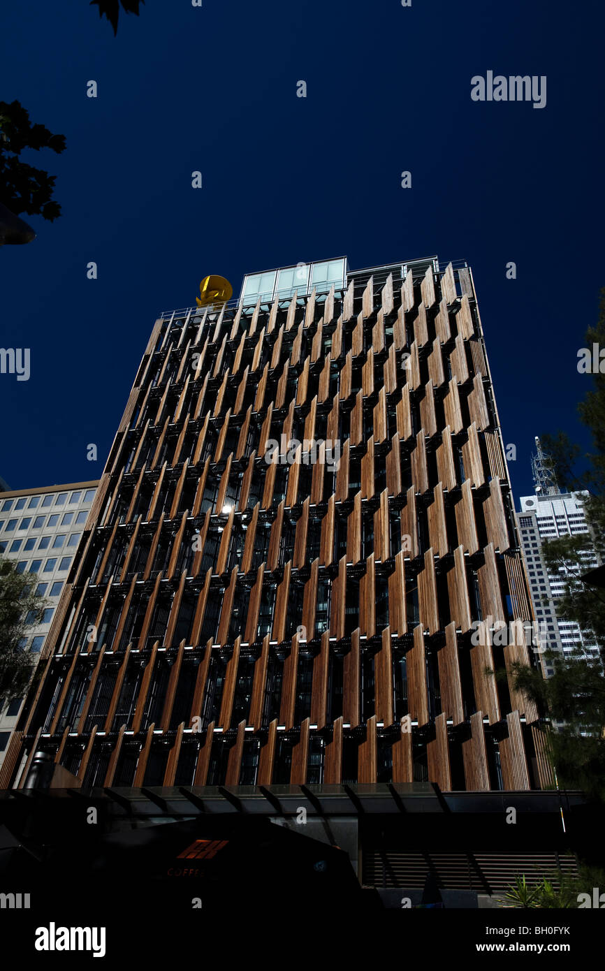 Council House 2, Swanston St. Melbourne, an environmentally friendly local government office building Stock Photo