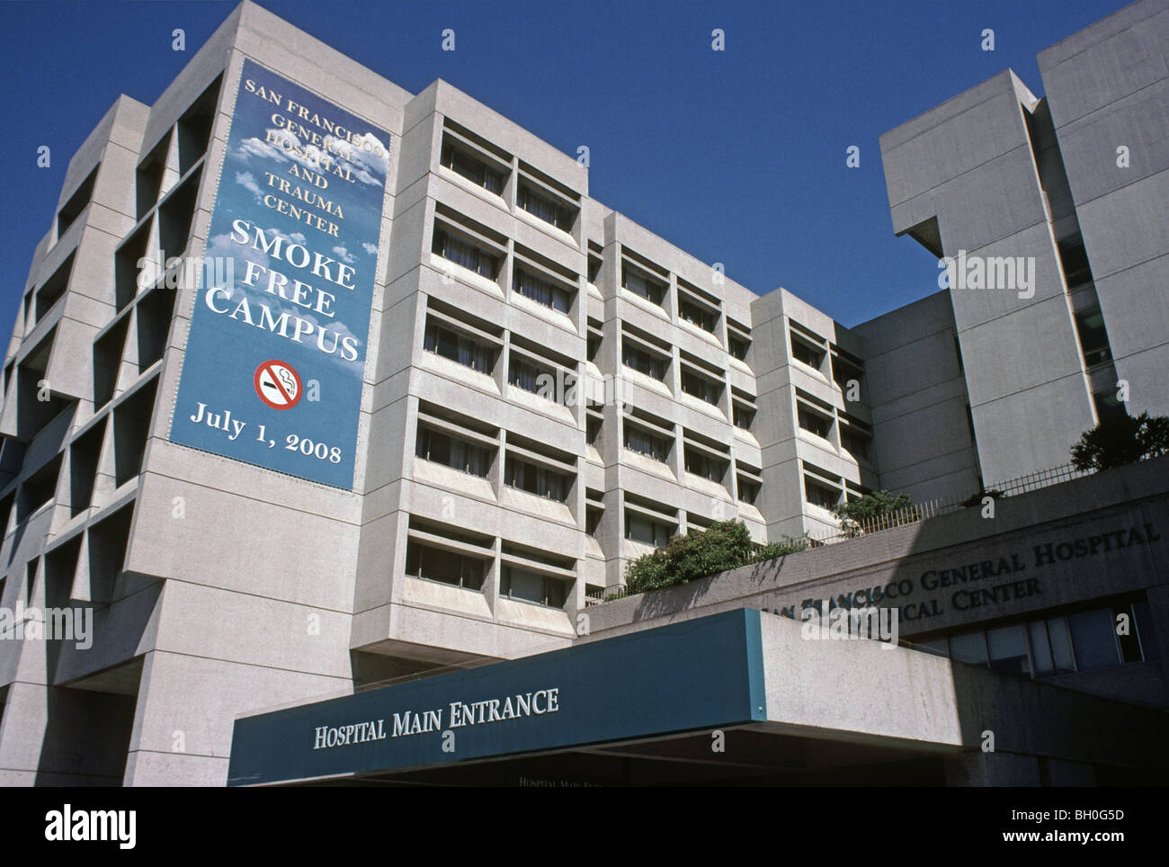 San Francisco General Hospital Main Entrance And Smoke Free Campus