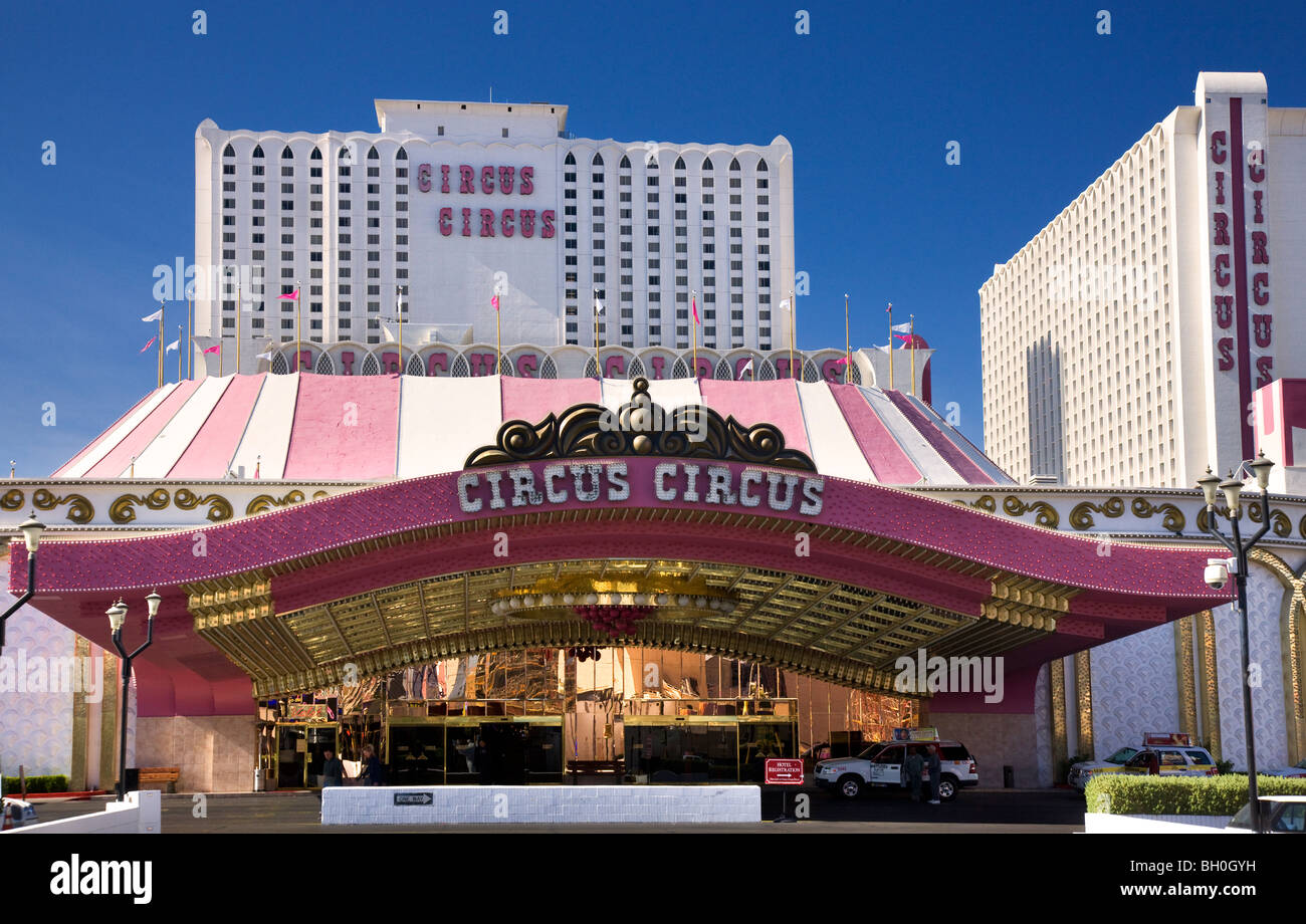 Circus Circus Hotel and Casino, Las Vegas, Nevada. Stock Photo