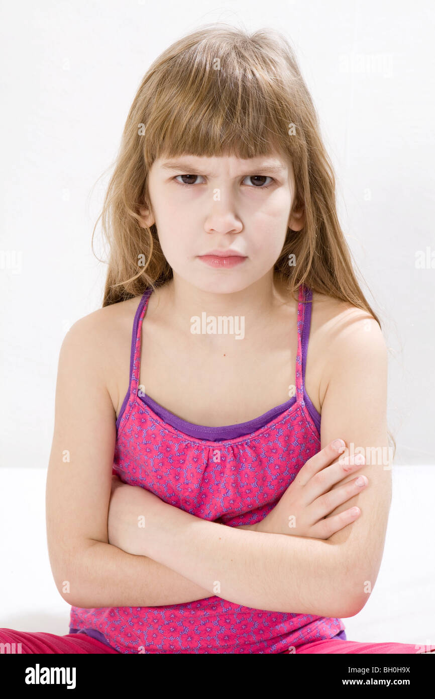 little cute girl doing yoga Stock Photo - Alamy