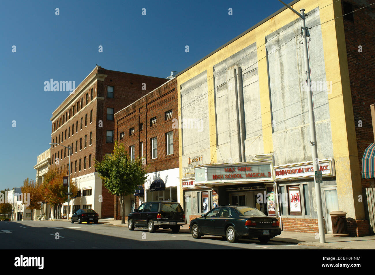 Wilkesboro, NC, North Carolina, Historic Downtown District Stock Photo