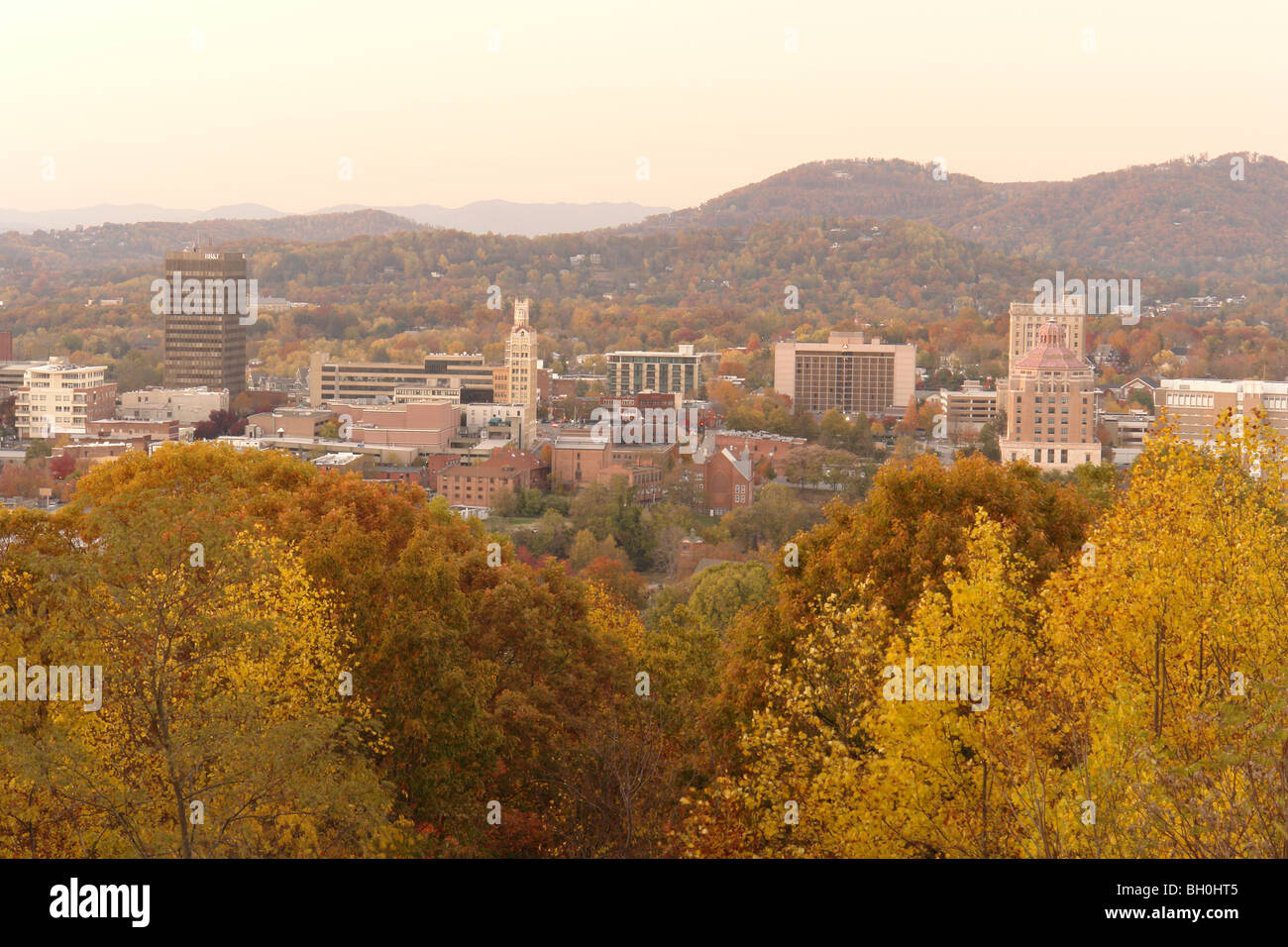 Asheville, NC, North Carolina, downtown skyline Stock Photo Alamy