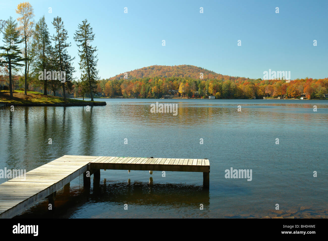 Lake Toxaway Nc North Carolina Nantahala National Forest Autumn Stock Photo Alamy