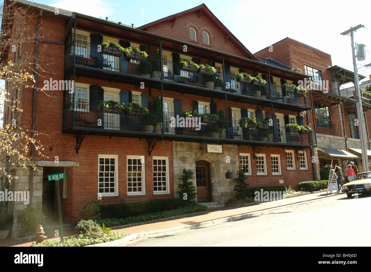 Highlands, NC, North Carolina, downtown, Old Edwards Inn, autumn Stock Photo