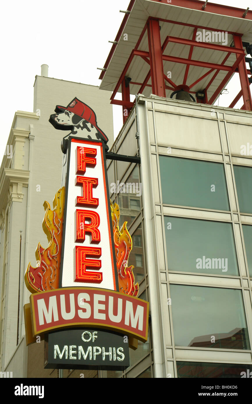 Memphis, TN, Tennessee, Downtown, Fire Museum of Memphis Stock Photo