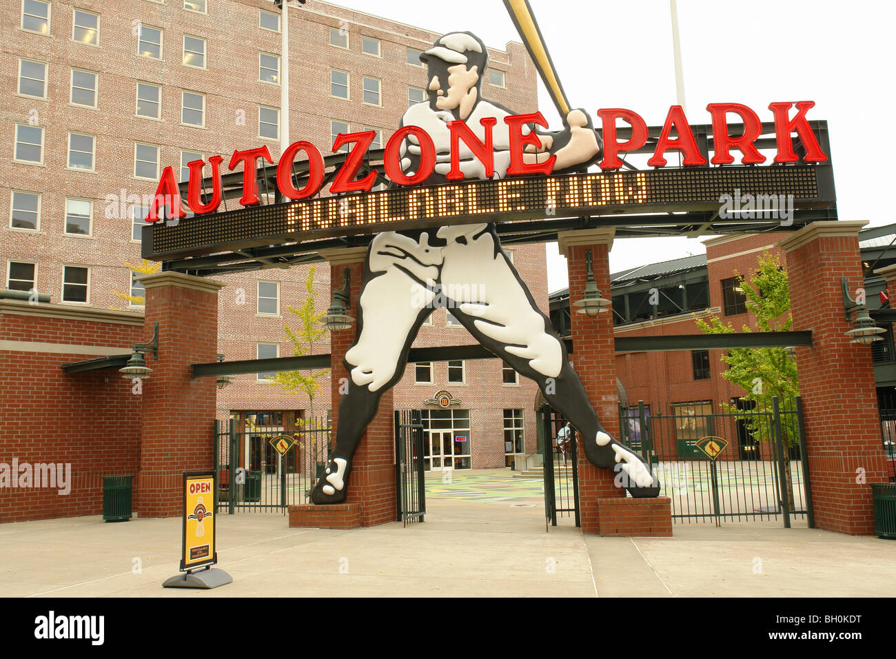 Memphis, TN, Tennessee, Downtown, AutoZone Park, Redbirds baseball