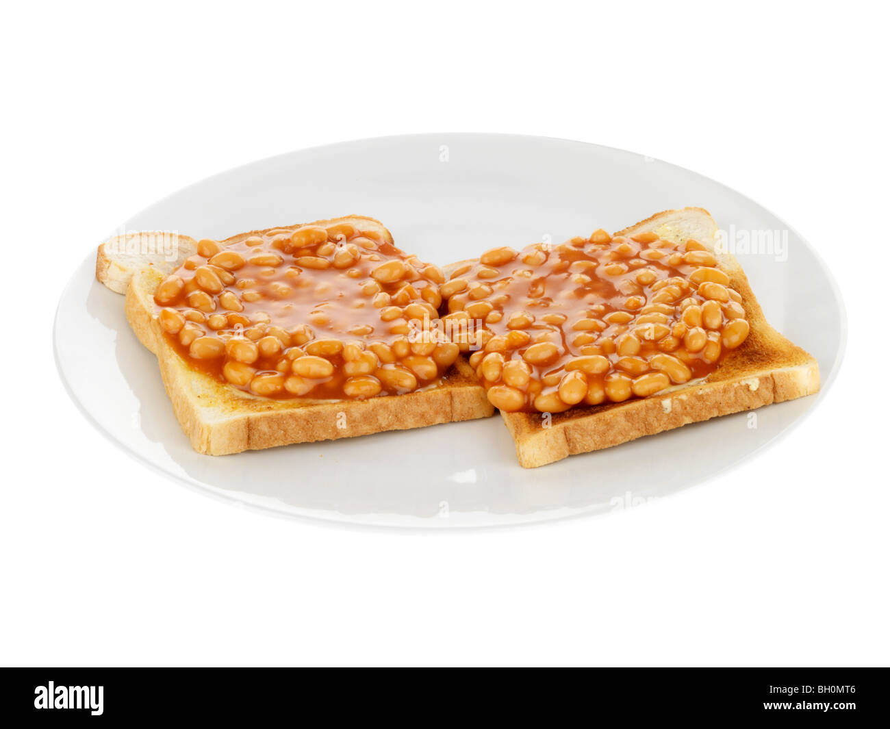 Baked Beans on Toast Stock Photo Alamy
