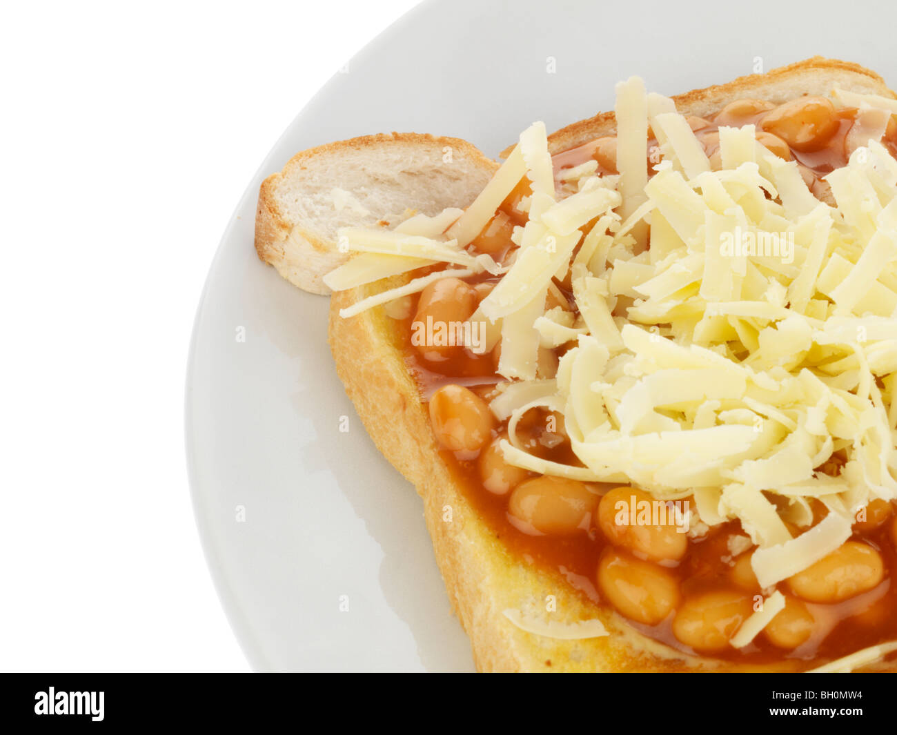 Cheesy Beans on Toast Stock Photo Alamy