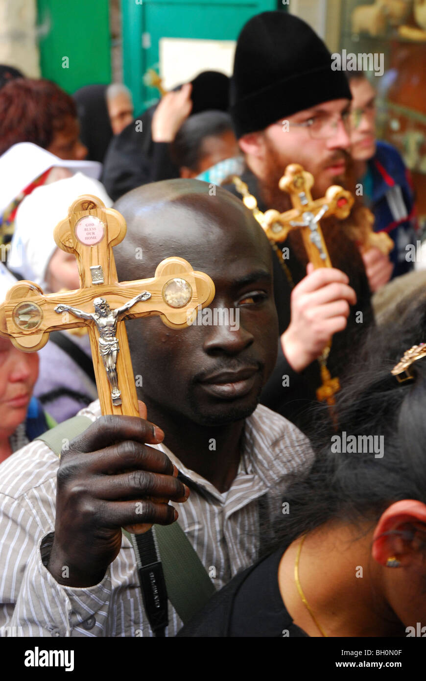 Israel, Jerusalem The Via Dolorosa Procession, Good Friday, Easter 2007 ...