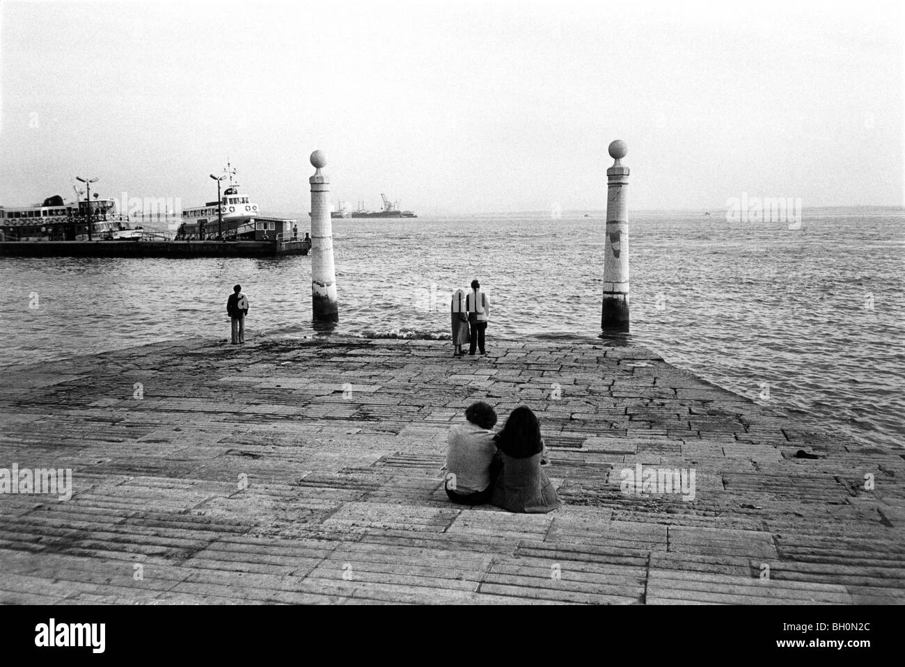 Downtown waterfront in Lisbon, Portugal Stock Photo Alamy
