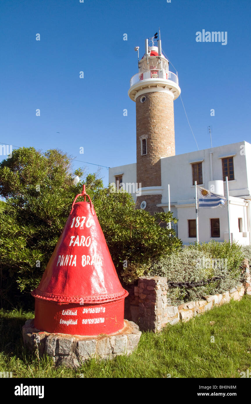 Uruguay. Lighthouse in Punta Brava, Montevideo Stock Photo