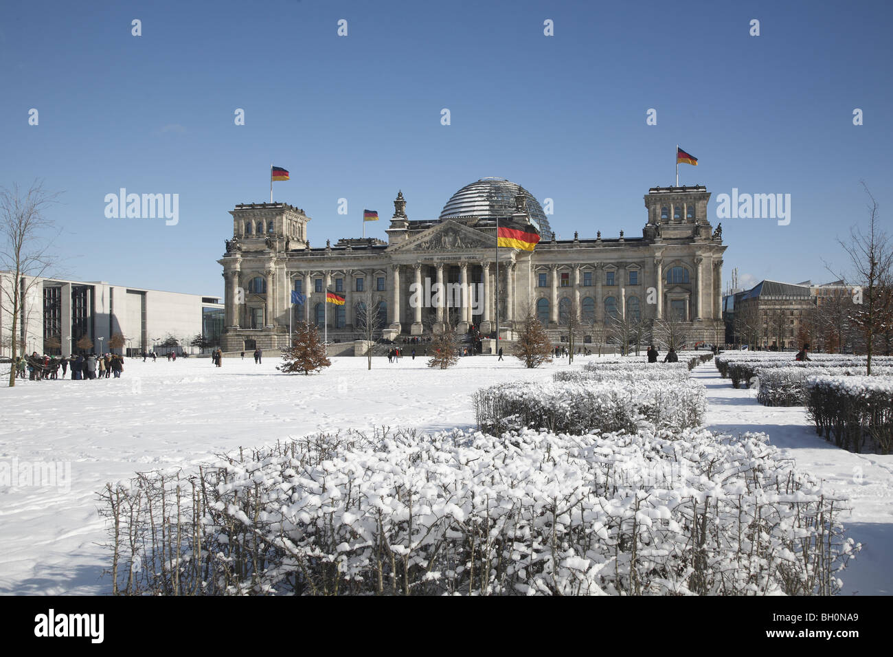 Berlin Reichstag Square Of Republic Stock Photo