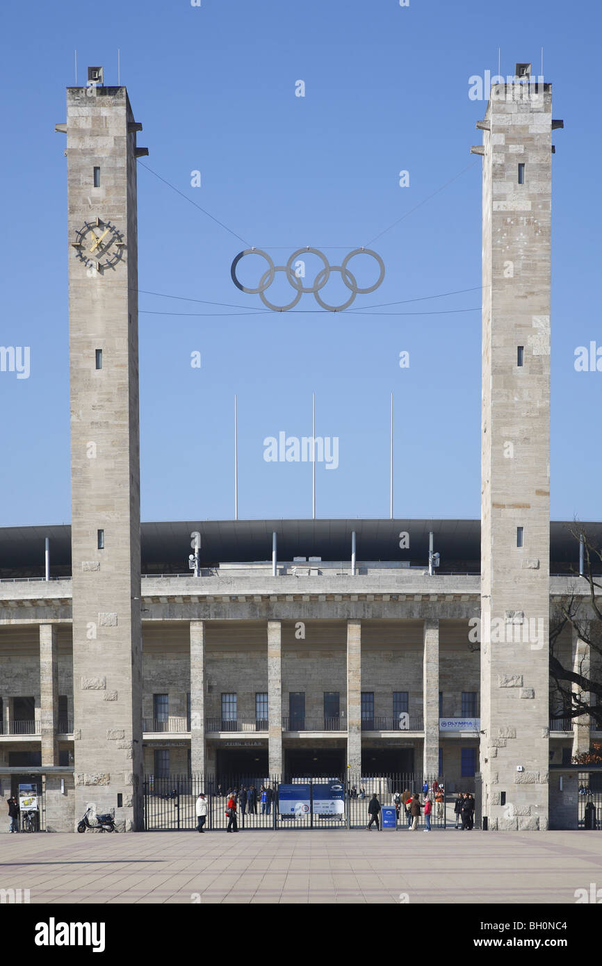 Berlin Olympiastadion Olympia Stadion Olympic Stadium Stock Photo