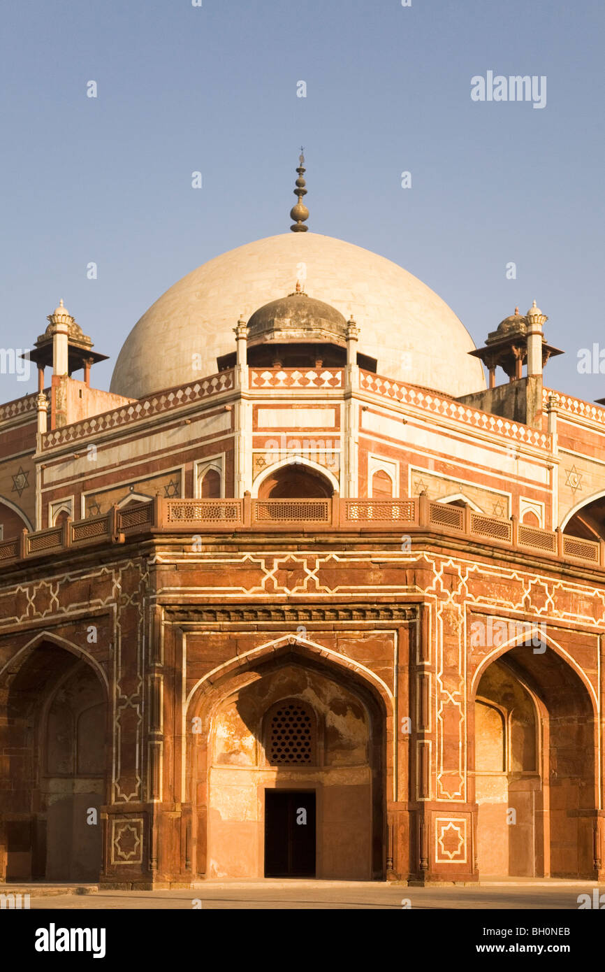 The entrance to Humayan's Tomb, the Mughal emperor's last resting place. Stock Photo