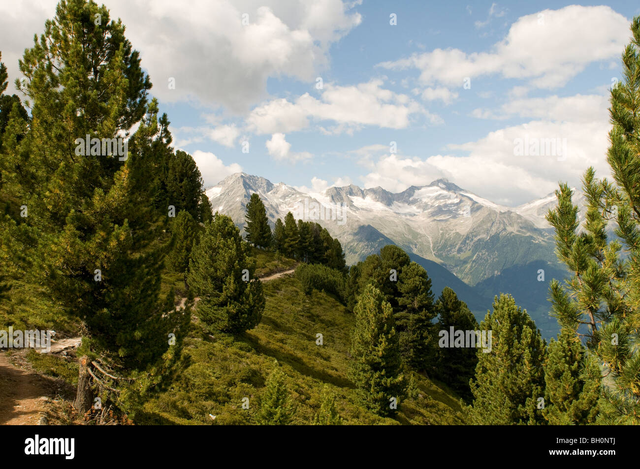 Hiking area Speikboden, Sand in Taufers, South Tyrol, Italy Stock Photo