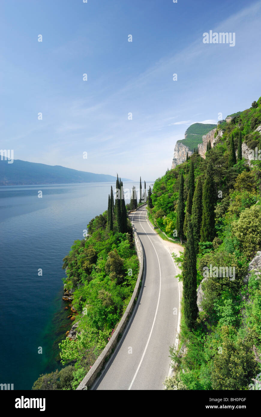 Lake garda road hi-res stock photography and images - Alamy