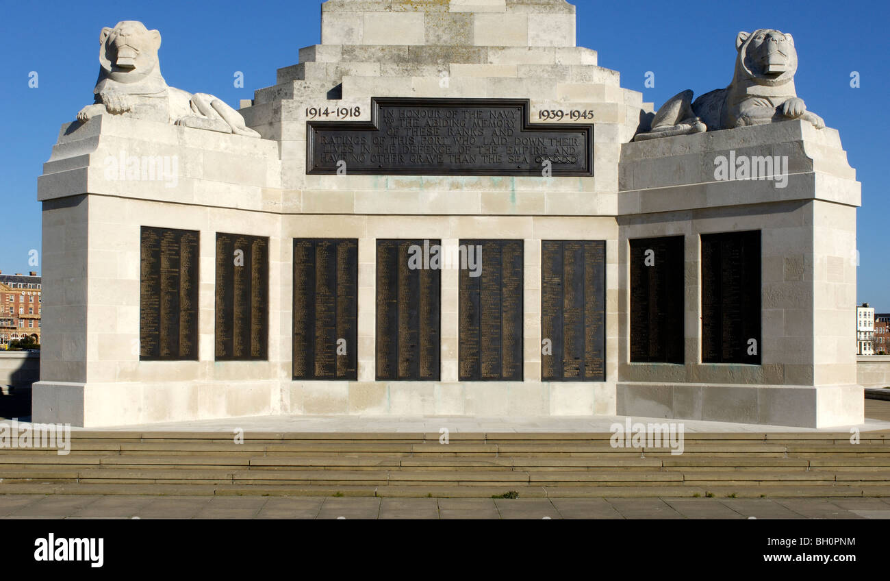 Naval War Memorial, Southsea Seafront, Portsmouth, Hampshire, England, UK. Stock Photo