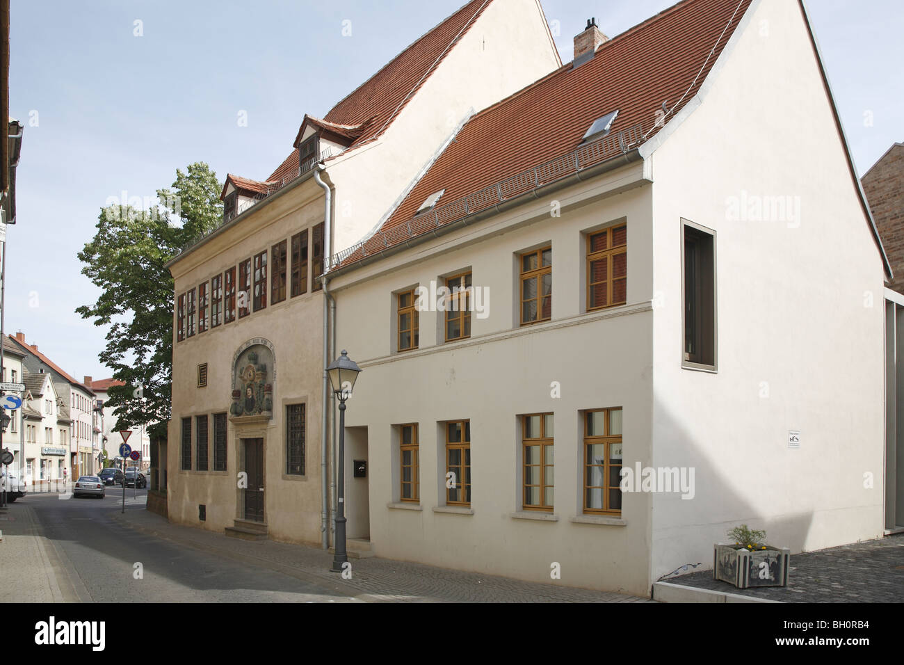 Eisleben Lutherstadt Geburtshaus Birthplace Luthers Stock Photo