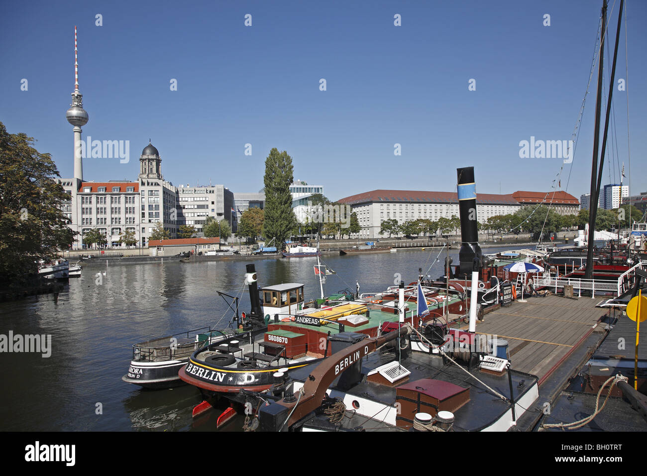 Berlin Historischer Hafen Historical Habour Stock Photo