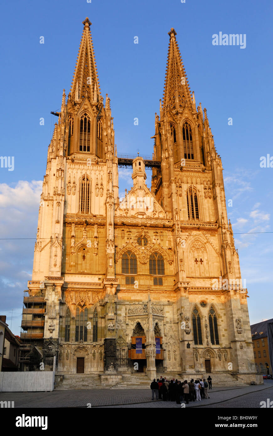 Regensburg cathedral, Regensburg, Upper Palatinate, Bavaria, Germany Stock Photo