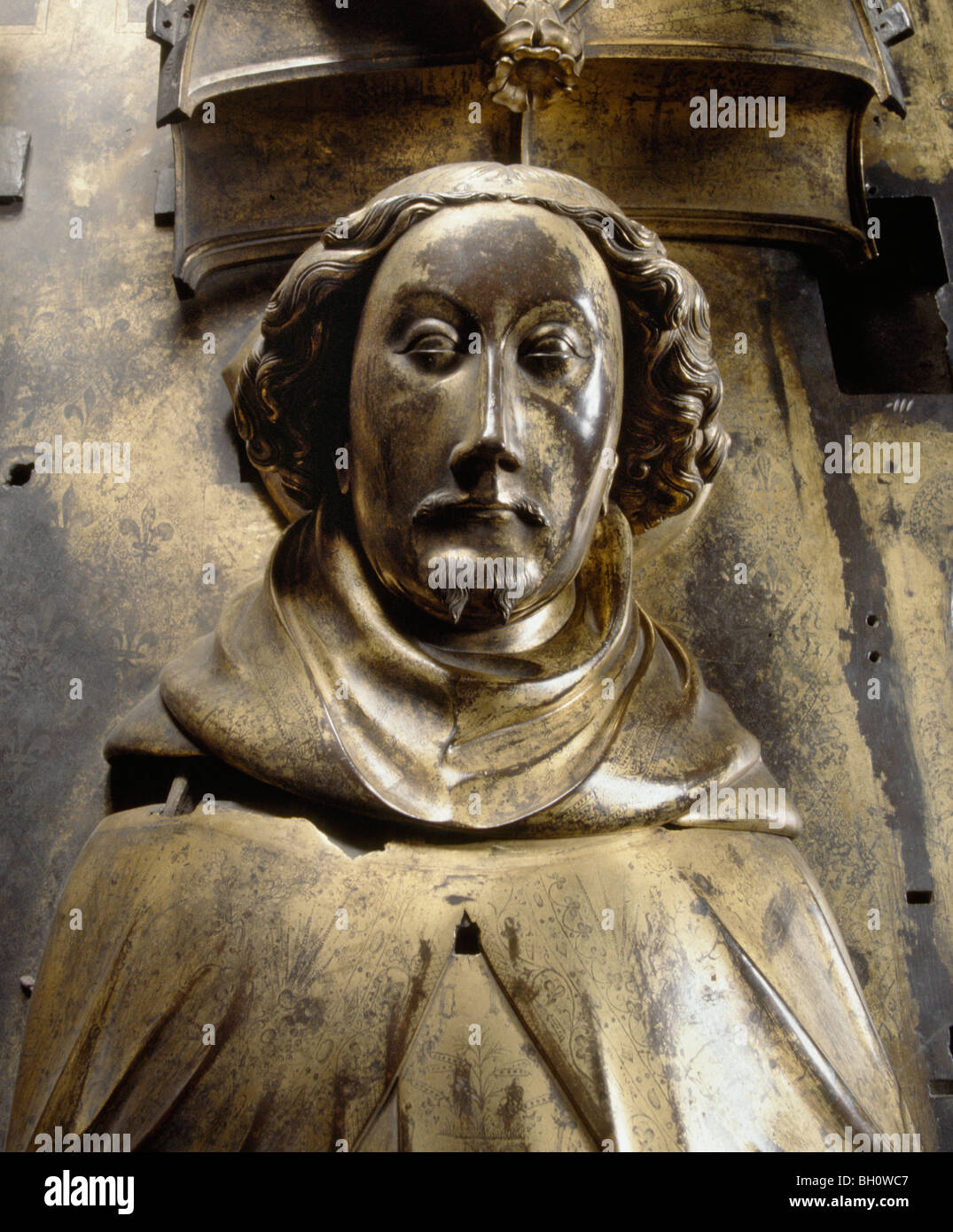 Richard II (King of England 1377-1399) gilt bronze effigy Westminster Abbey London England Stock Photo