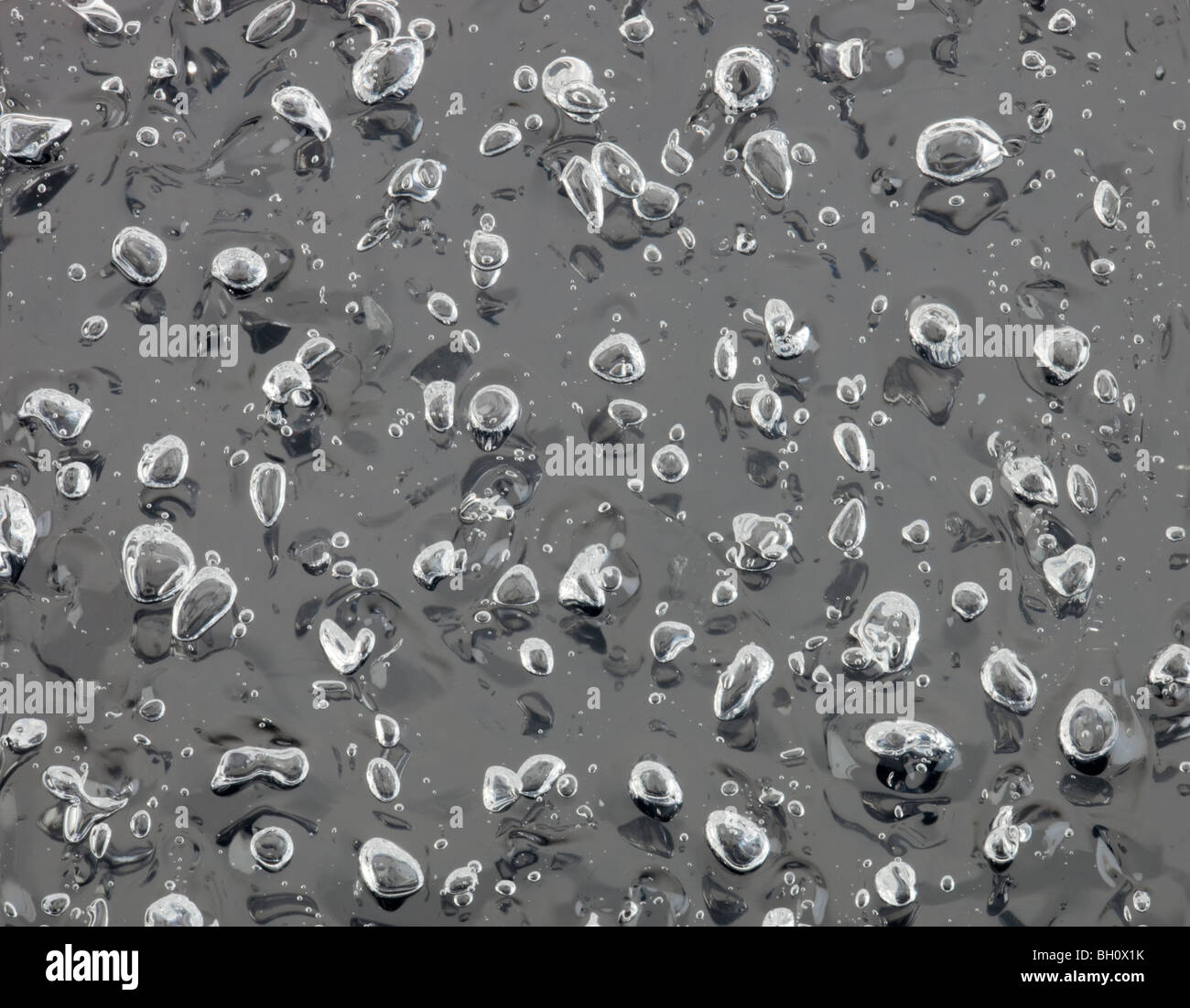 Bubbles of air in hand gel Stock Photo Alamy