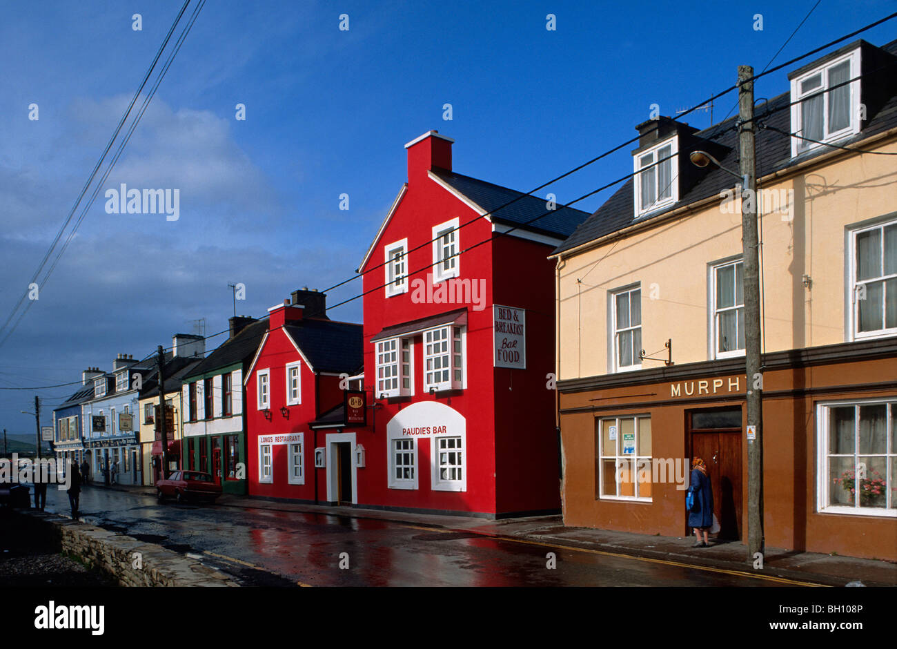 Europe, Great Britain, Ireland, Co. Kerry, Dingle peninsula, painted