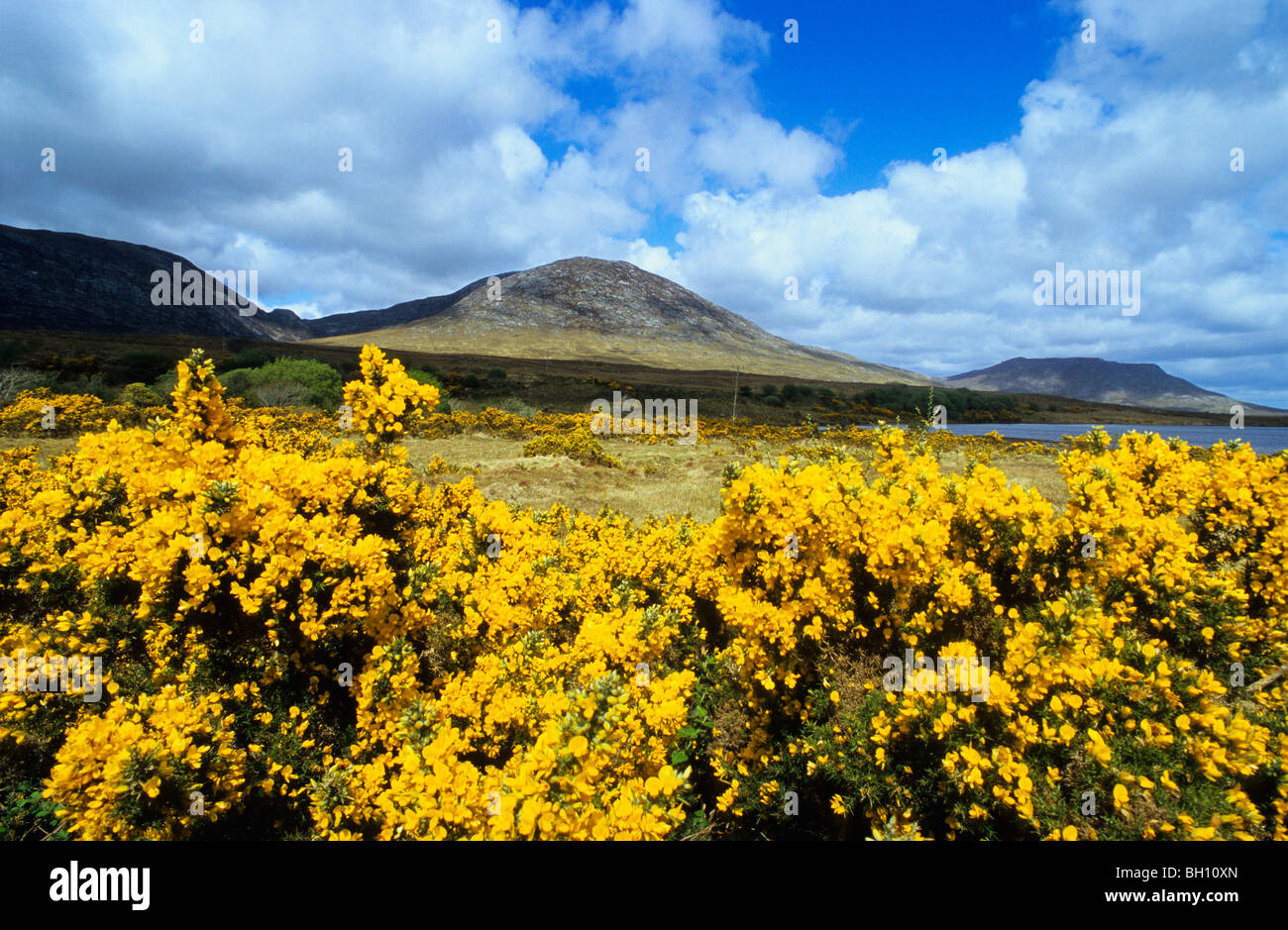 Landscape near Maam Cross, Connemara, Europe, Co. Galway, Ireland, Europe Stock Photo