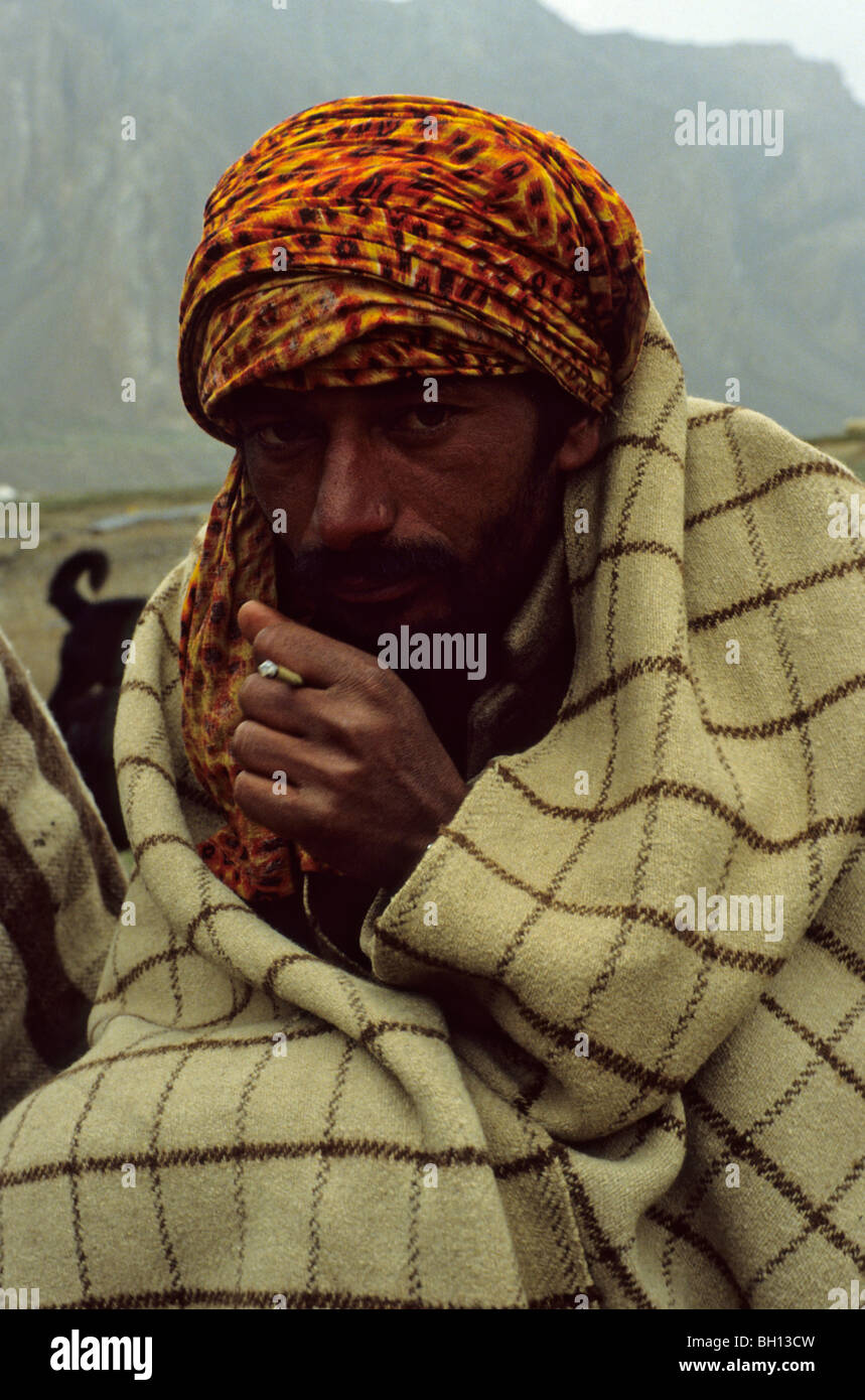 Shepherd from Lahoul, a northern province of India. Stock Photo