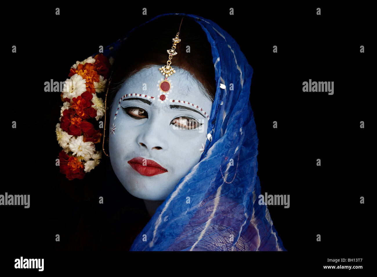 Indian Girl Face Paint