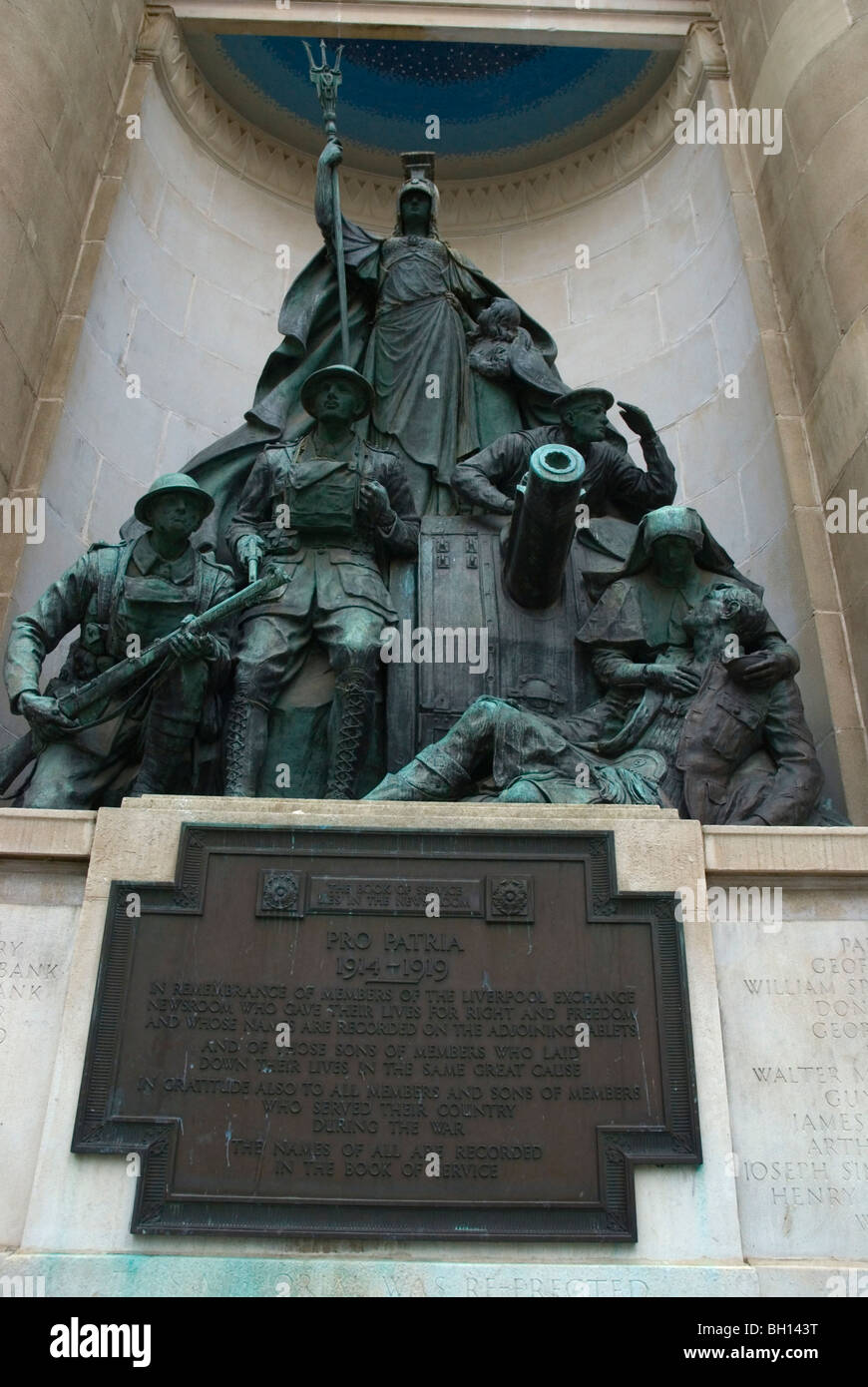 Sculpture at Exchange Flags in central Liverpool England UK Europe Stock Photo