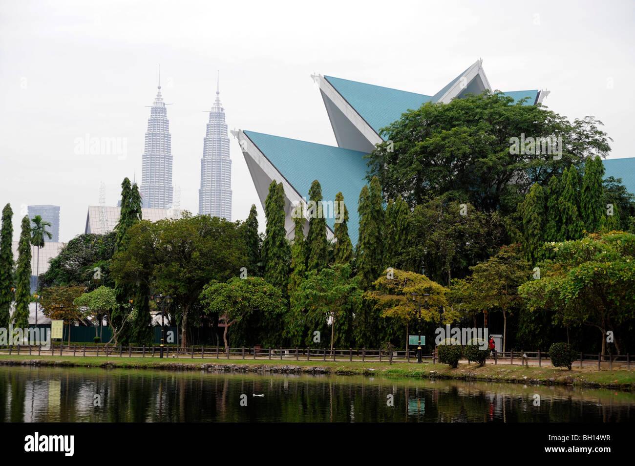National palace with twin roof towers hires stock photography and
