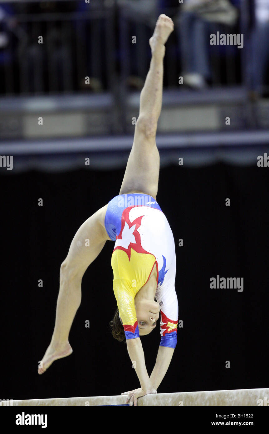 Romanian Female Gymnast Ana performs at the 2009 World