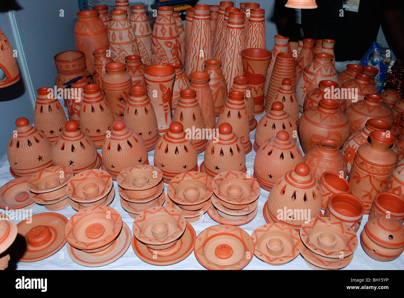 clay pots and clay handicraft Stock Photo Alamy