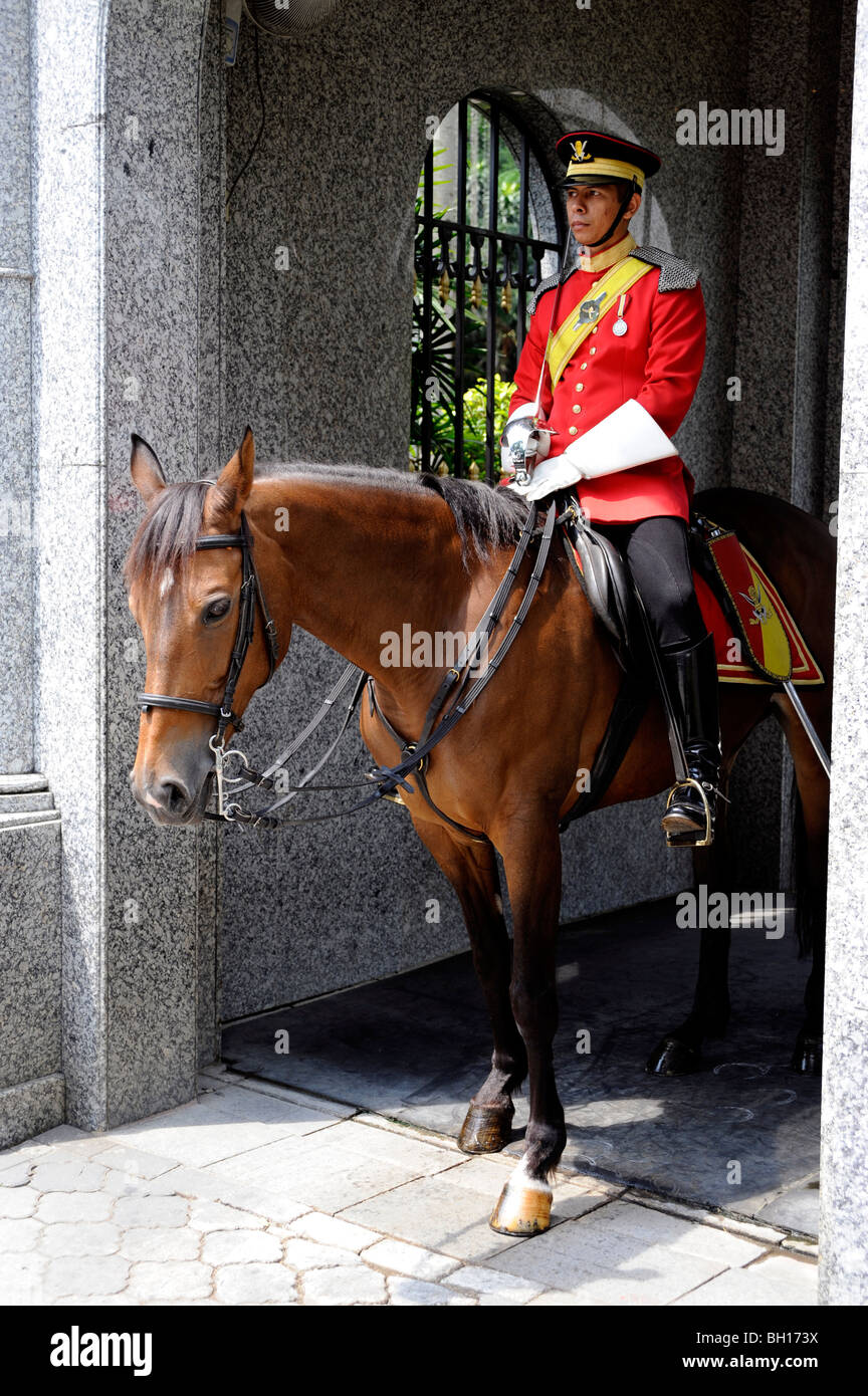 Royal mounted guard at the National Palace, Istana Negara,Kuala Lumpur