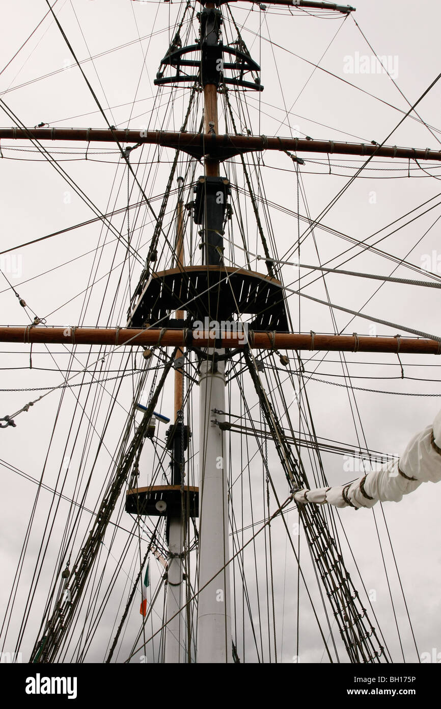 The famine ship Dunbody at New Ross, Eire. Stock Photo