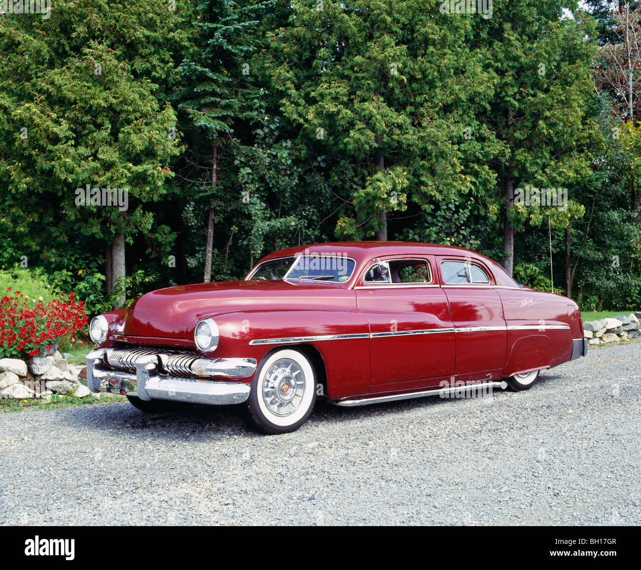 Vintage 1951 Mercury car, Waterloo, Quebec, Canada Stock Photo